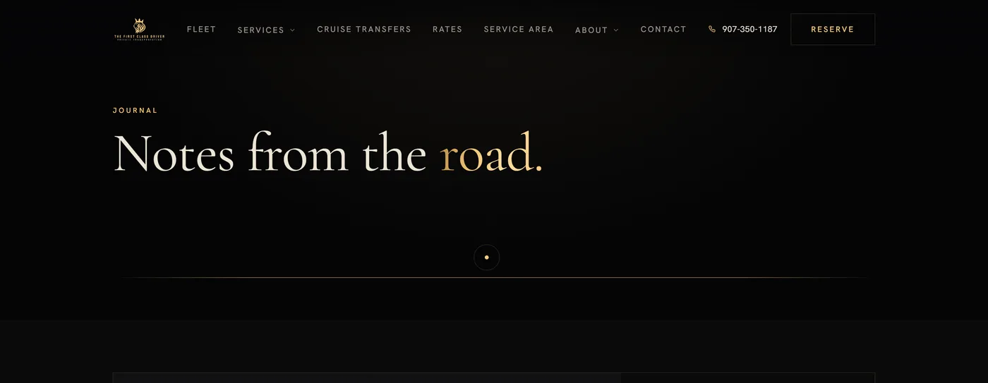 The Journal: destination guides written for travelers, drafted by Scribe and approved by the owner