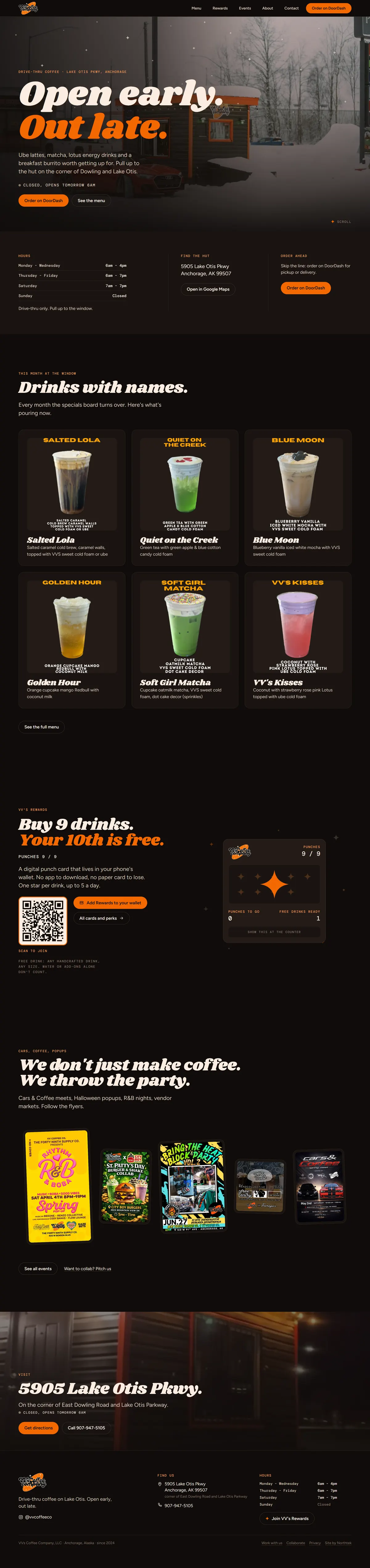 After: the complete new homepage at full length