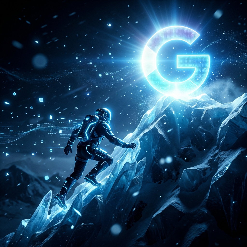 Mountain scaling SEO visualization